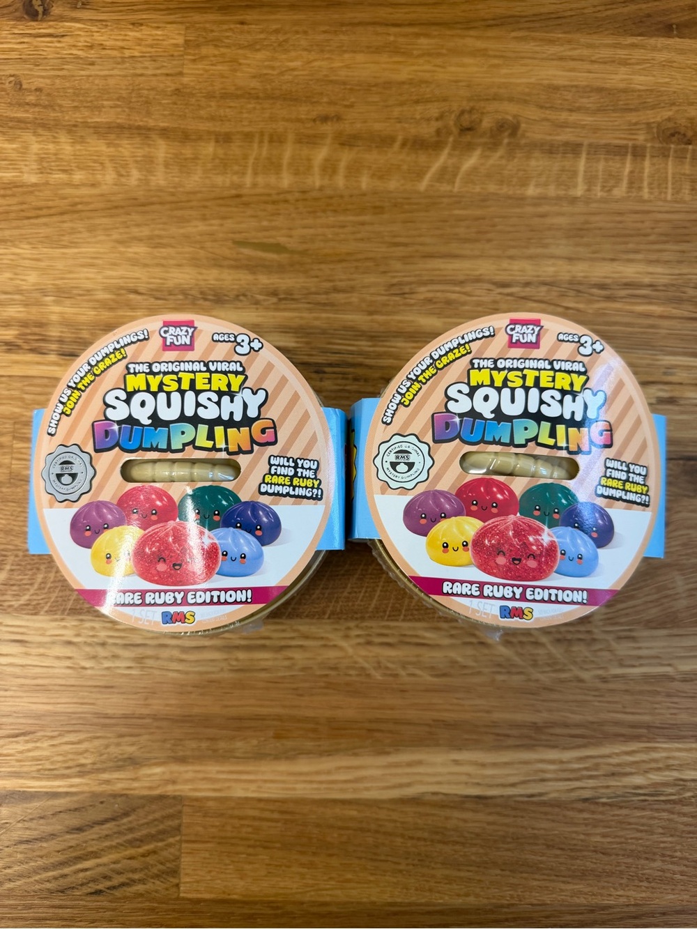 Set of 2 - RMS Crazy Fun Rare Ruby Edition Dumplings Squishy